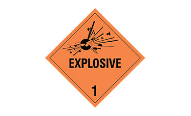 Class 1 –Explosive Label