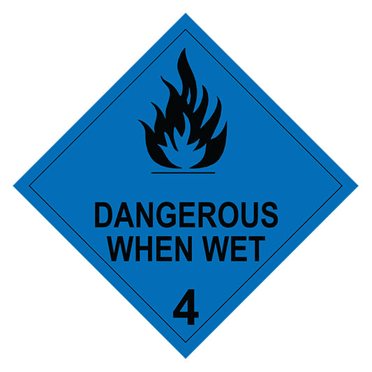 Class 4.3 - Dangerous When Wet - 300 x 300
