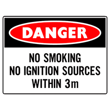 No Smoking No Ignition Source Within 3 Metres Sign - 320 x 180