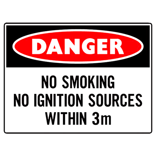 No Smoking No Ignition Source Within 3 Meters - 300 x 400