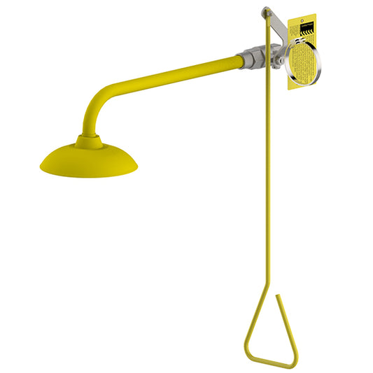 Deluge Safety Shower - wall mount - Yellow