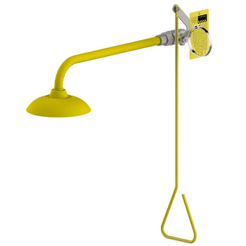 Deluge Safety Shower - wall mount - Yellow